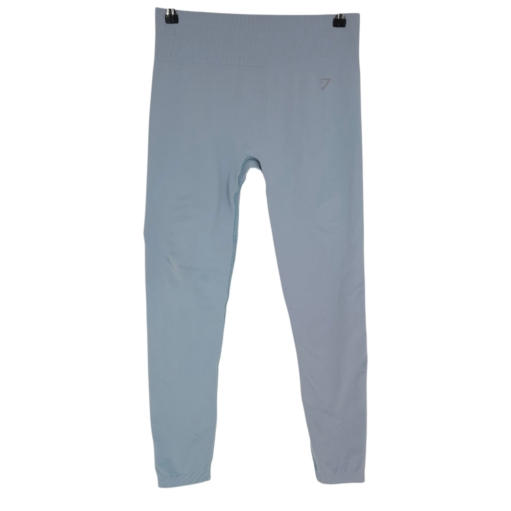 Gymshark Athletic Training Leggings Blue High Rise Pull On Workout Yoga Pants